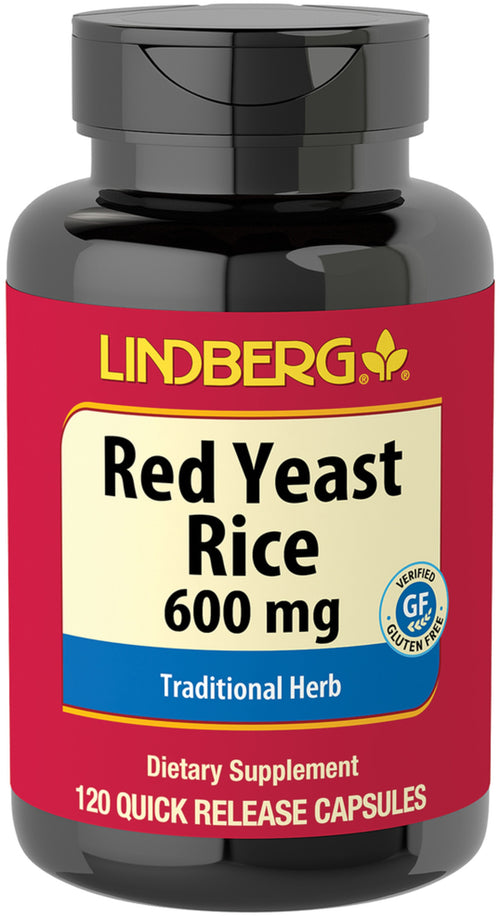 Levedura de arroz vermelho  600 mg 120 Cápsulas de Rápida Absorção     