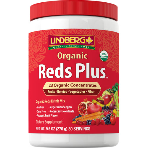 Reds Plus biologisch poeder 9.5 oz 270 g Fles    