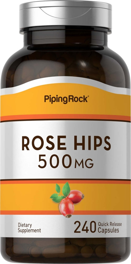 Rose Hips, 500 mg, 240 Quick Release Capsules Bottle