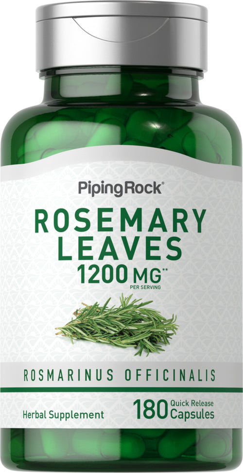 Rosemary, 1200 mg (per serving), 180 Quick Release Capsules Bottle