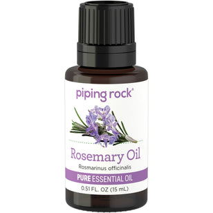 Rosemary Pure Essential Oil (GC/MS Tested), 1/2 fl oz (15 mL) Dropper Bottle