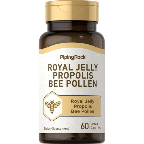 Royal Jelly, Propolis & Bee Pollen, 60 Coated Caplets