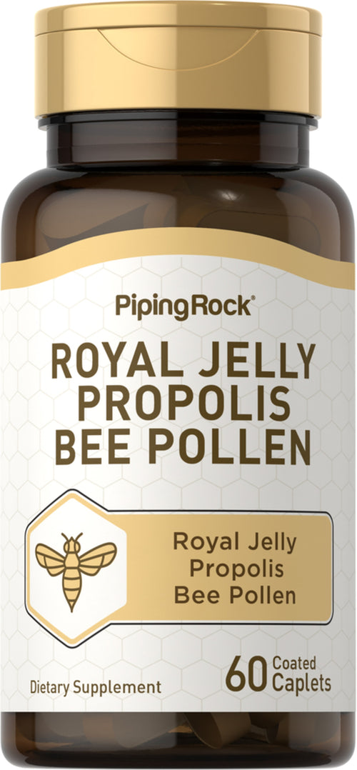 Royal Jelly, Propolis şi Polen de albină 60 Tablete cu înveliş solubil protejate       