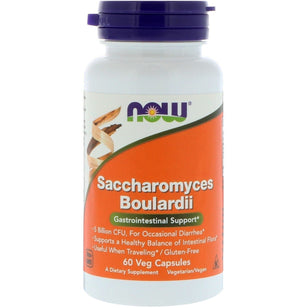 Saccharomyces Boulardii,5 พันล้าน CFU 60 แคปซูลผัก     