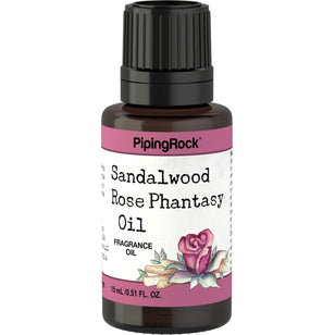 Sandalwood Rose Phantasy Fragrance Oil, 1/2 fl oz (15 mL) Dropper Bottle