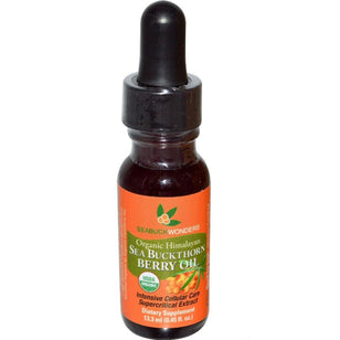 Sea Buckthorn Berry Oil (Organic), 0.45 oz (13.3 mL) Bottle