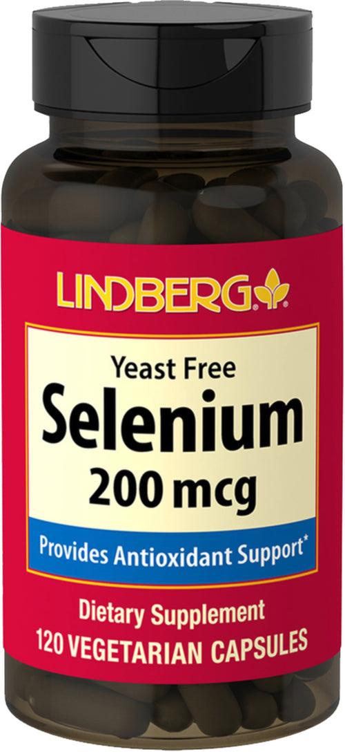 Selênio (sem levedura) 200 mcg 120 Cápsulas vegetarianas     