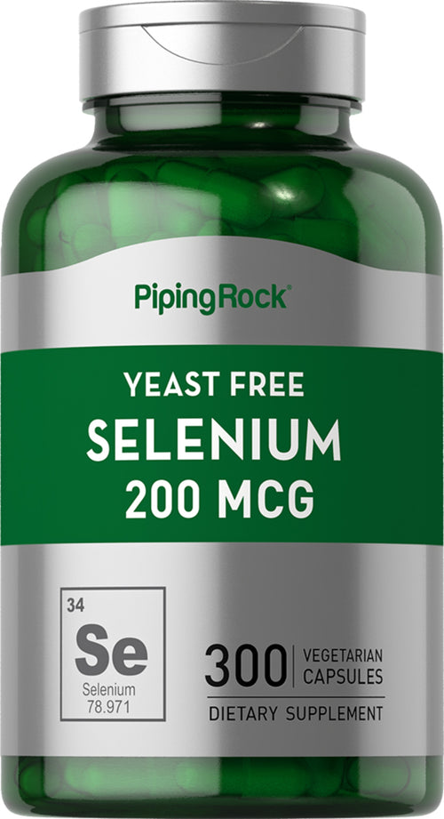 Selênio (sem levedura) 200 mcg 300 Cápsulas vegetarianas     