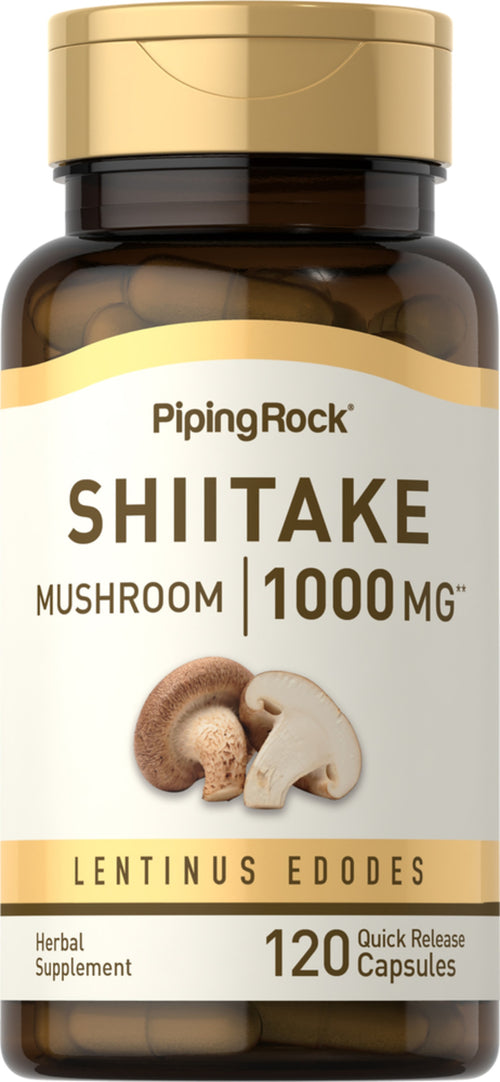 Shiitake Mushroom, 1000 mg, 120 Quick Release Capsules Bottle