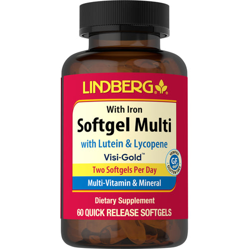 Softgel Multi ที่มีส่วนผสมของลูทีนและไลโคปีน 60 ซอฟต์เจลแบบปล่อยตัวยาเร็ว       