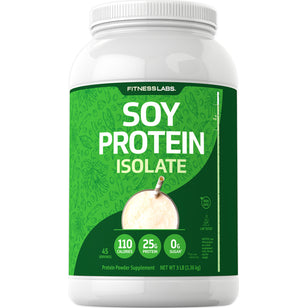 Polvere isolata di proteine di soia (insapore) 3 lb 1.362 kg Bottiglia    