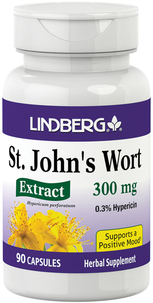 St. John's Wort Standardized Extract, 300 mg, 90 Capsules