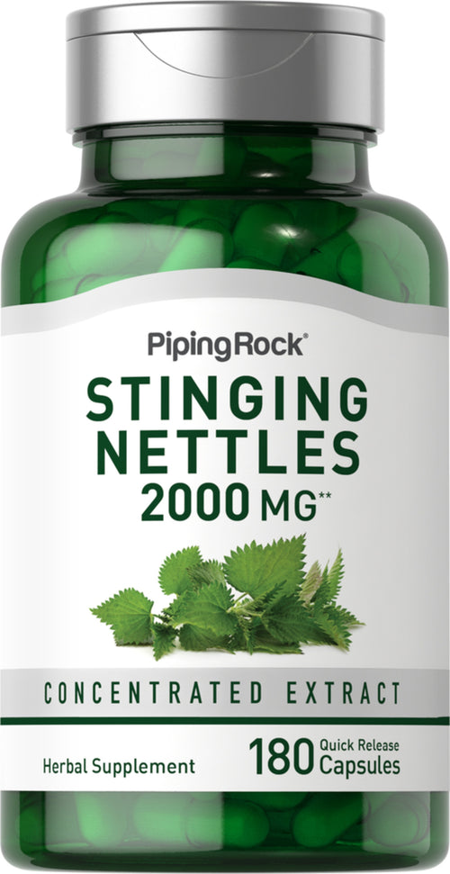 Stinging Nettles, 2000 mg, 180 Quick Release Capsules Bottle