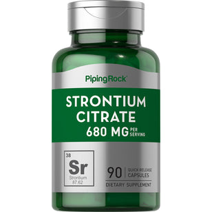 Strontium Citrate, 680 mg (per serving), 90 Quick Release Capsules Bottle
