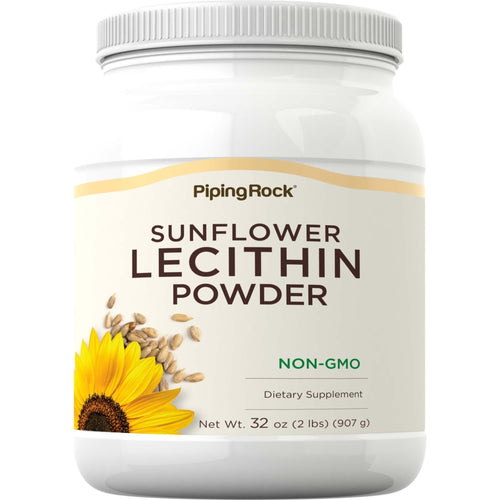 Sunflower Lecithin Powder (Non-GMO), 2 lbs (907 g) Bottle