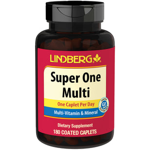 Comprimidos oblongos de multivitaminas y minerales Super One Multi 180 Comprimidos recubiertos       