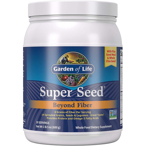 Super Seed, порошок с клетчаткой 1 фунт 5 унций 600 г Флакон  