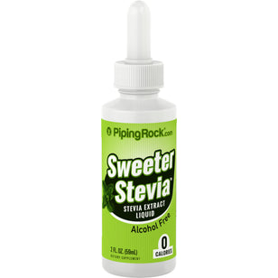 Líquido de stevia adoçante 2 fl oz 59 ml Frasco conta-gotas    