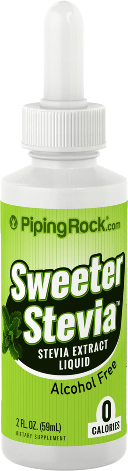 Flytende søtningsmiddel med stevia 2 ounce 59 mL Pipetteflaske    