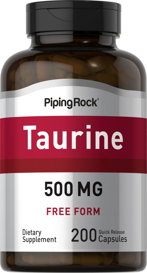 Taurine, 500 mg, 200 Quick Release Capsules Bottle