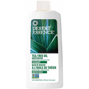 Tea Tree Oil Mouthwash Spearmint 16 fl oz 473 มล. ขวด    