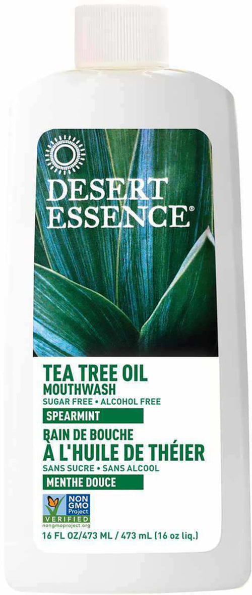 Colutorio bucal de aceite de árbol de té - Menta 16 fl oz 473 mL Botella/Frasco    