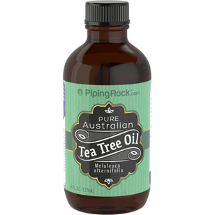Olio australiano dell'albero da tè puro al  (GC/MS Testato) 4 fl oz 118 mL Bottiglia    