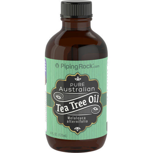 Olio australiano dell'albero da tè puro al  (GC/MS Testato) 4 fl oz 118 mL Bottiglia    