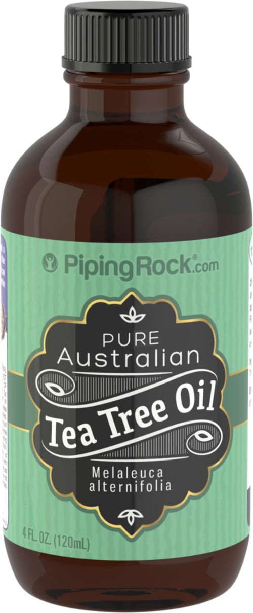Óleo de árvore do chá australiana puro (GC/MS Testado) 4 fl oz 118 ml Frasco    
