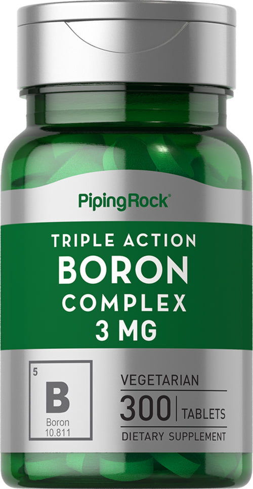 Complejo de boro de triple acción  3 mg 300 Tabletas     