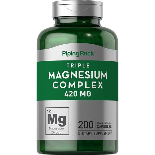 Triple Magnesium Complex, 420 mg, 200 Quick Release Capsules Bottle