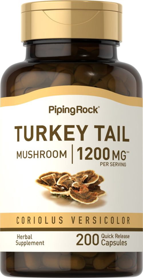 Ciupercă „Coadă de curcan” 1200 mg (per porție) 200 Capsule cu eliberare rapidă     