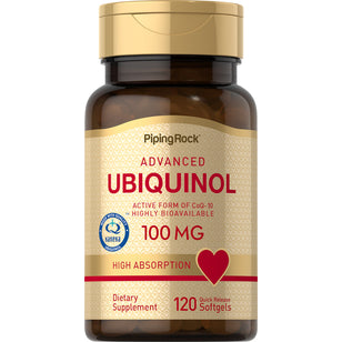 Ubiquinol 100 mg 120 Cápsulas blandas de liberación rápida     