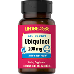 Ubiquinol 200 mg 60 Cápsulas blandas de liberación rápida     
