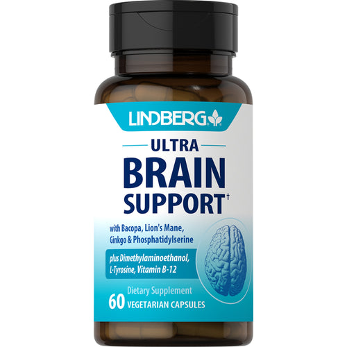 ผลิตภัณฑ์บำรุงสมอง Ultra Brain Support 60 แคปซูลผัก       