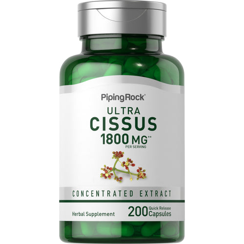 Cissus Quadrangularis 1800 mg (per porție) 200 Capsule cu eliberare rapidă     