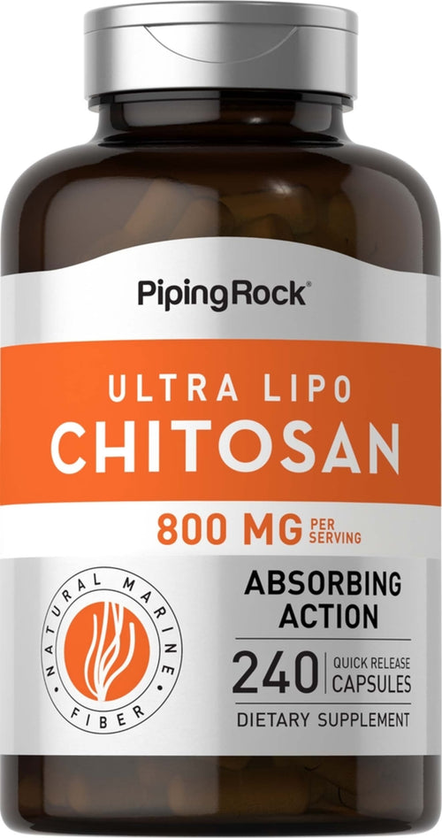 Ultra chitosano contro il grasso (a dose) 800 mg 240 Capsule a rilascio rapido     