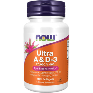 Ultra Vitamin A & D3, 25,000/1,000 IU, 100 Softgels