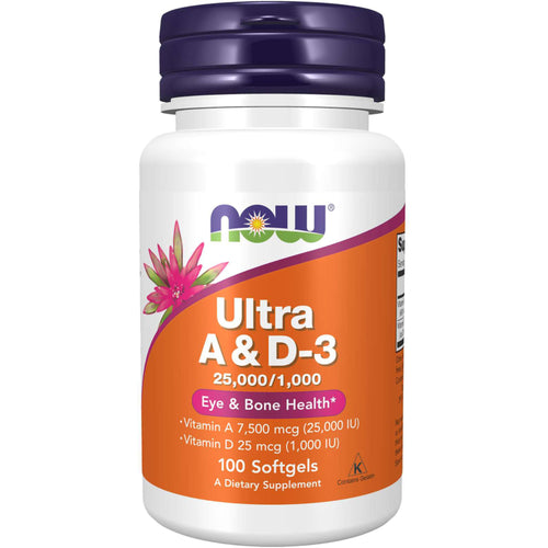 Ultra Vitamin A & D3 25.000/1000 25,000/1,000 IU 100 Soft-gels     