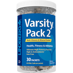 Varsity-pakket 2 (multivitamines en mineralen) 30 Pakjes       