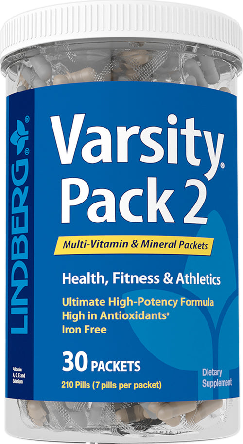 Varsity pakke 2 (multivitamin og mineral) 30 Pakker       