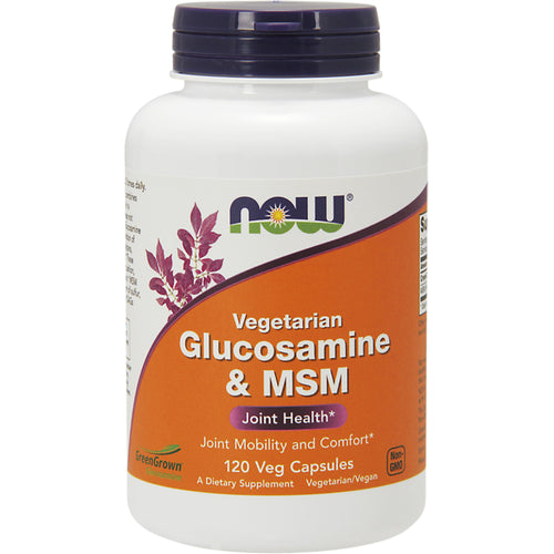 Glucosamina vegetariana y MSM  500 mg 120 Cápsulas vegetarianas     