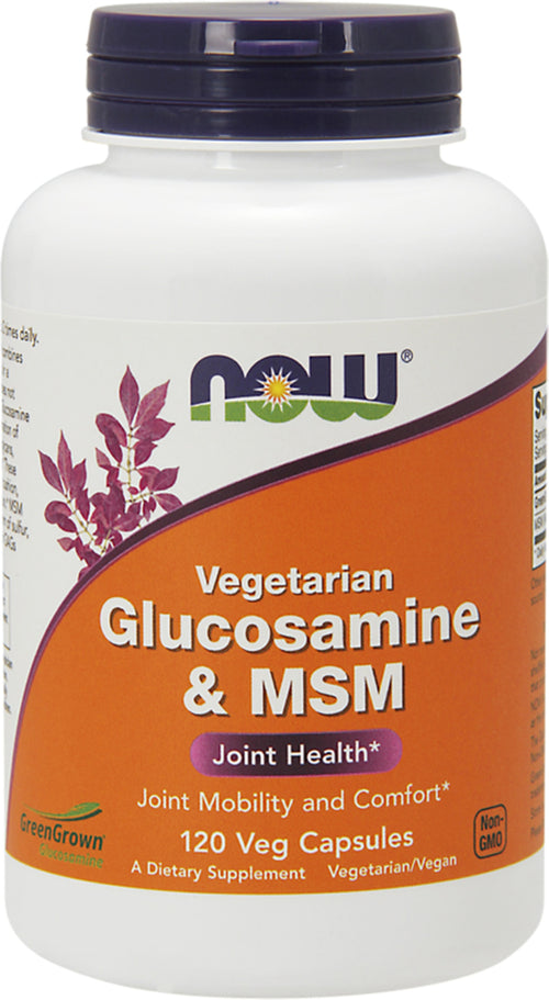 Glucosamina vegetariana y MSM  500 mg 120 Cápsulas vegetarianas     