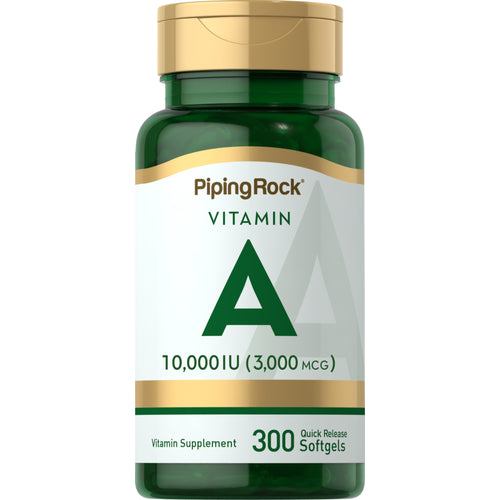 Vitamin A  10,000 IU 300 Softgele mit schneller Freisetzung     