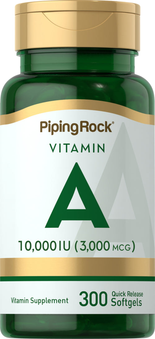 Vitamina A 10,000 IU 300 Geluri cu eliberare rapidă     