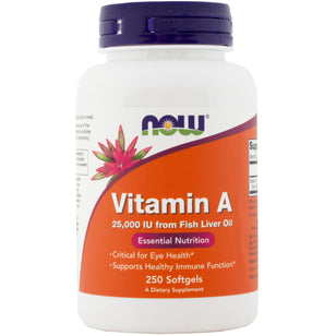 Vitamine A (visolie) 25000 IU 250 Softgels     