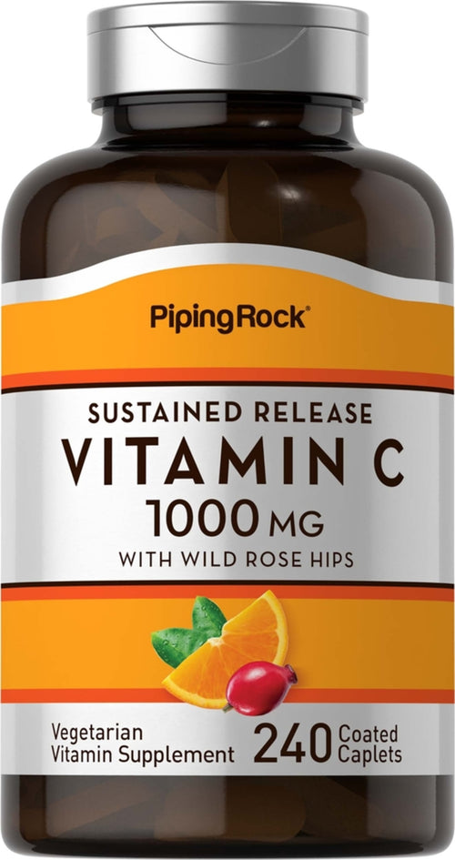 Vitamín C 1000mg s bioflavinoidmi a šípkami postupné uvoľňovanie 240 Potiahnuté kapsuly       