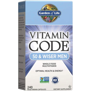 Vitamin Code 50 & Wiser Men multivitamin 240 Vegetar-kapsler       
