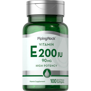 Vitamina E  200 IU 100 Geluri cu eliberare rapidă     