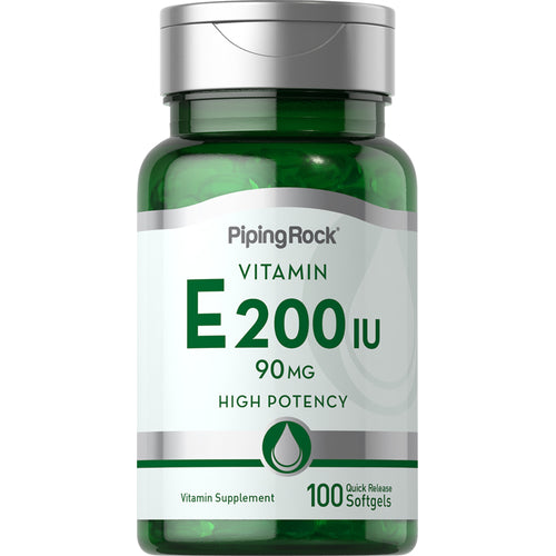 Vitamine E -  200 IU 100 Capsules molles à libération rapide     